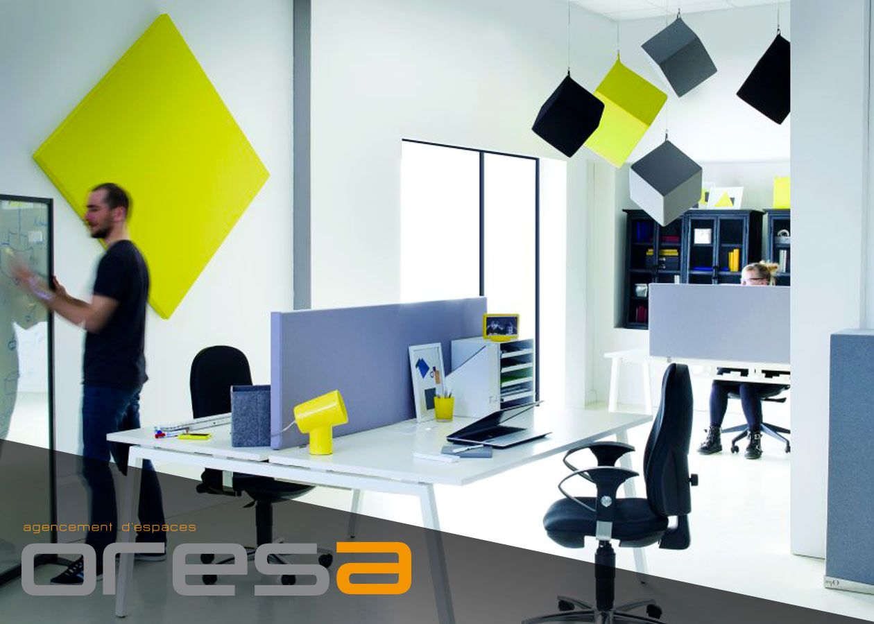 Mobilier acoustique de bureau - Solutions acoustiques - Oresa