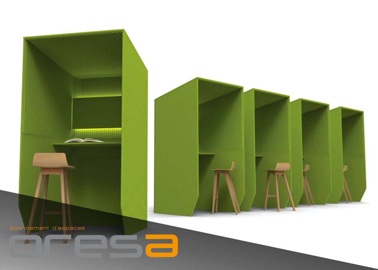 Mobilier acoustique de bureau - Solutions acoustiques - Oresa