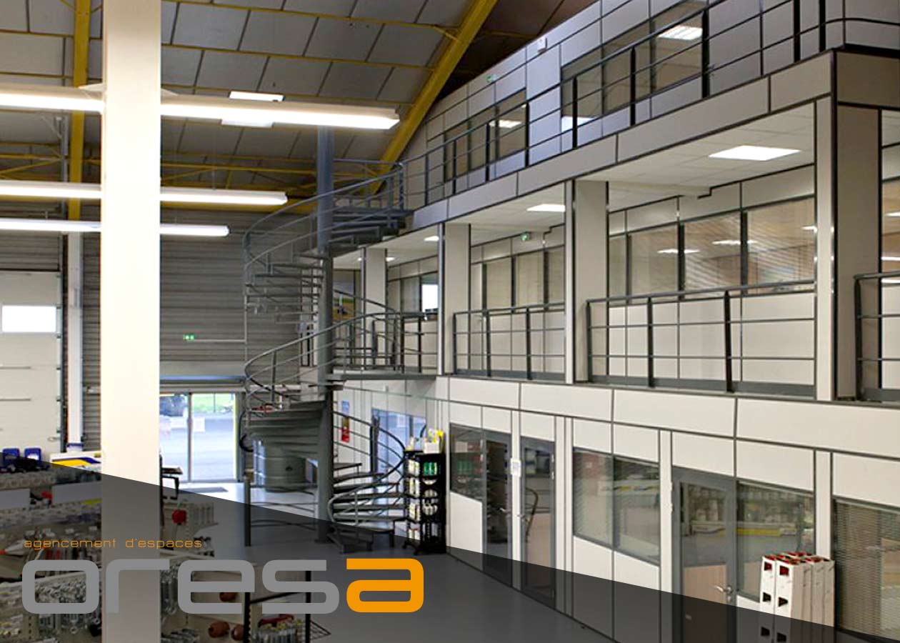 Plateforme de stockage avec cloisons - Oresa