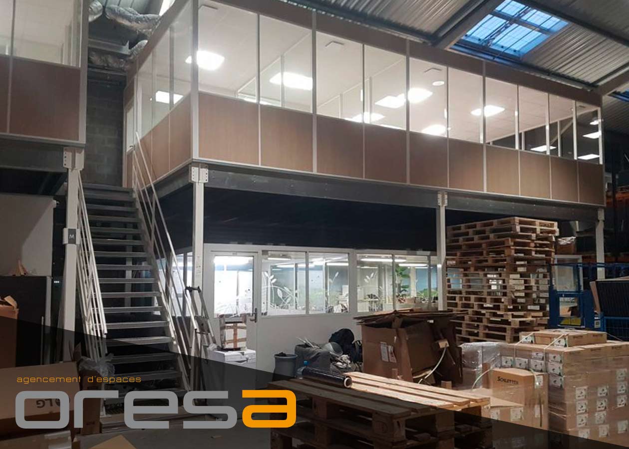 Plateforme de stockage avec cloisons - Oresa