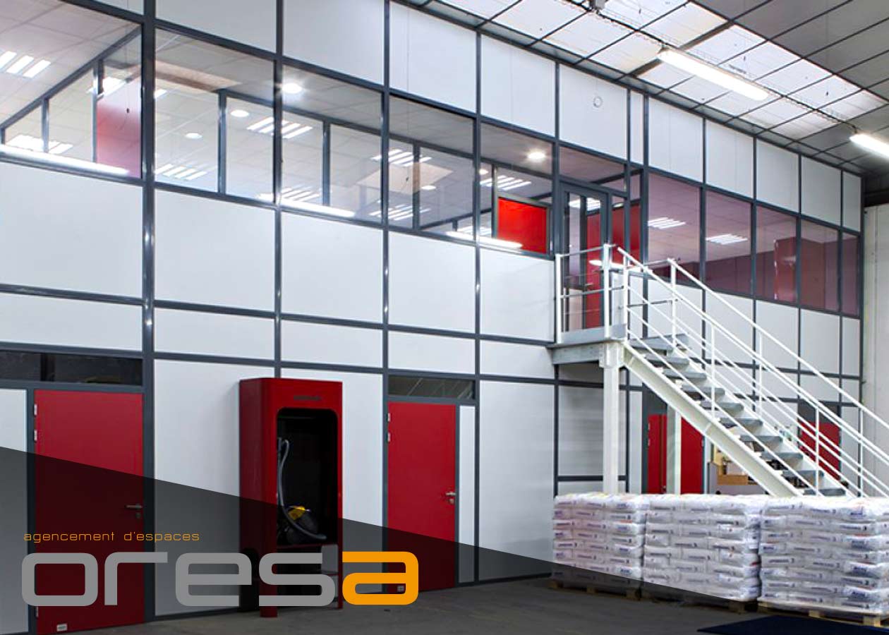 Plateforme de stockage avec cloisons - Oresa