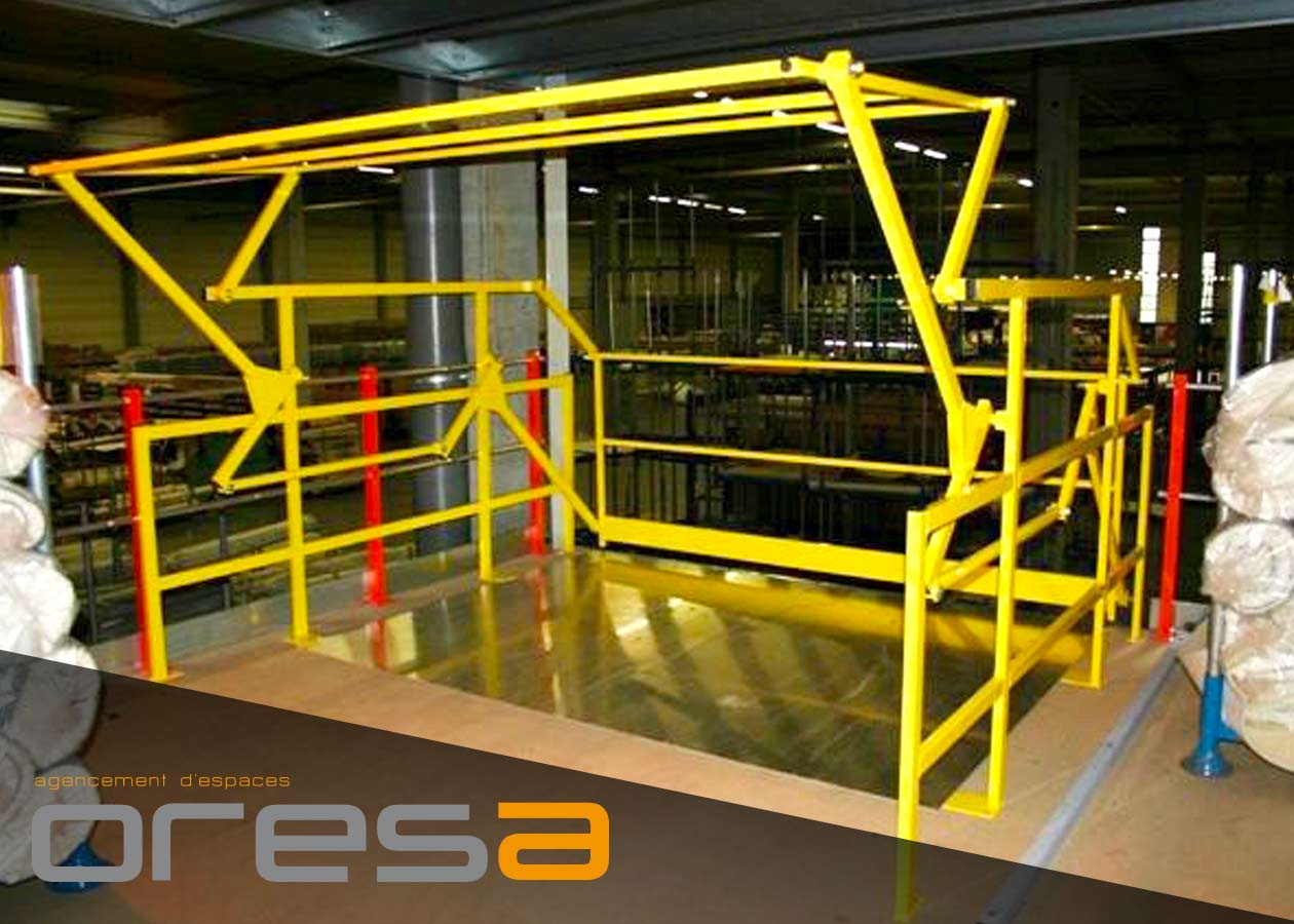 Barrières écluses - Plateforme de stockage - Oresa