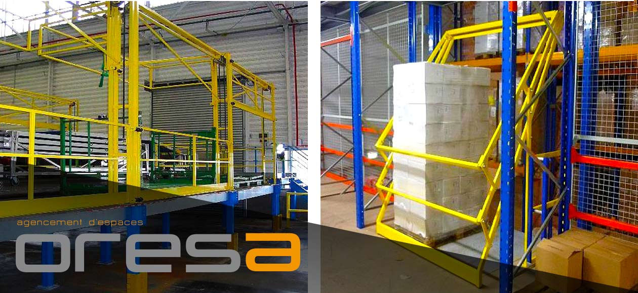 Barrières écluses - Plateforme de stockage - Oresa