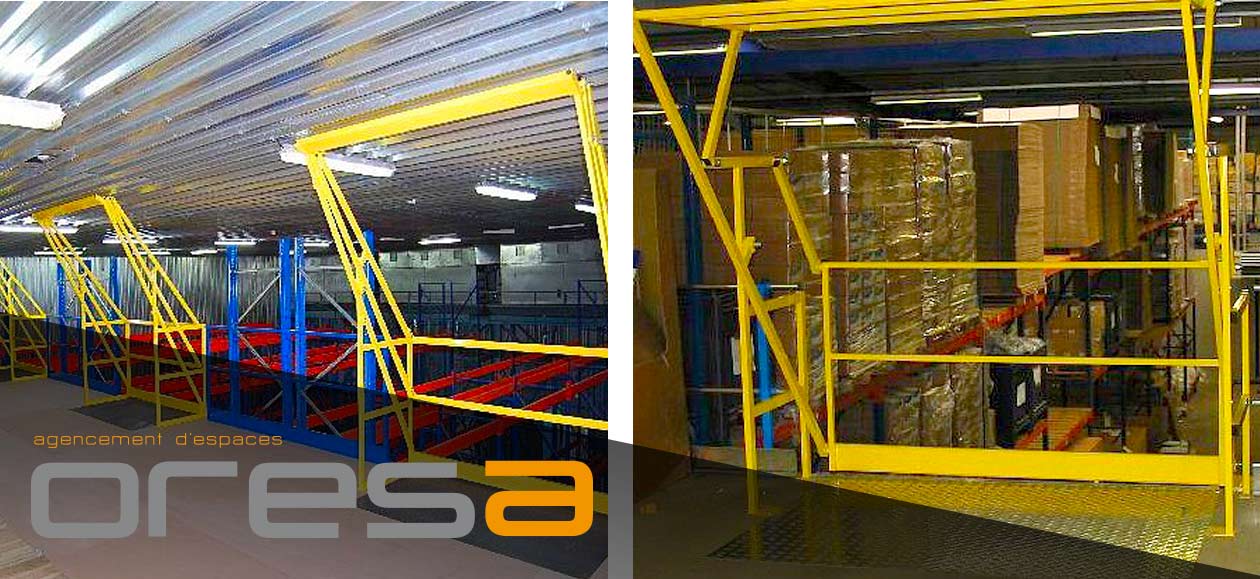 Barrières écluses - Plateforme de stockage - Oresa