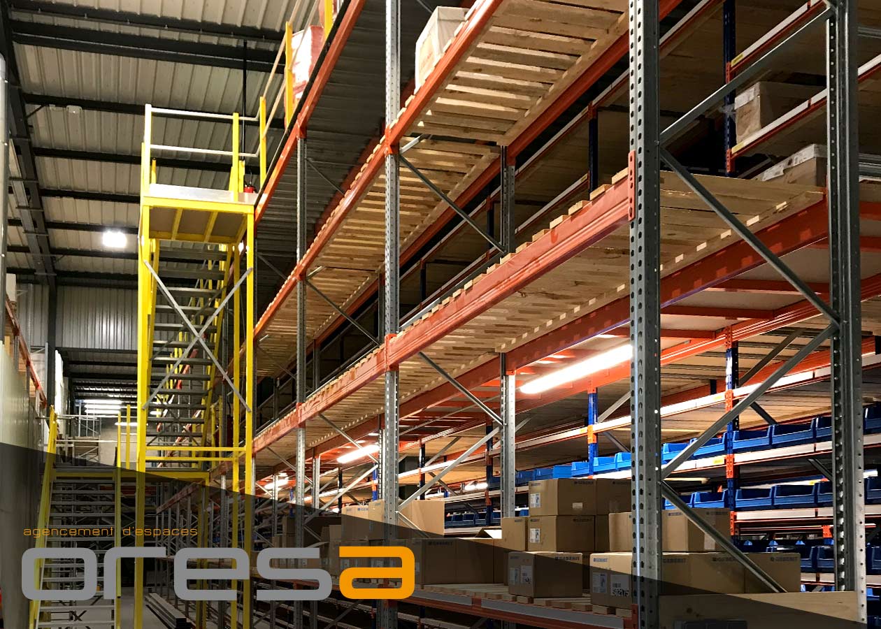 Casier passerelle - Plateforme de stockage - Oresa