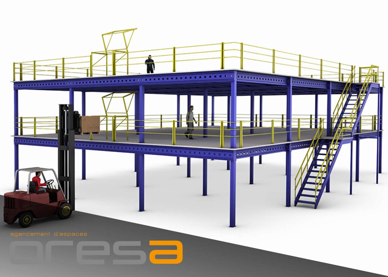 Plateformes de stockage sur poteaux - Oresa