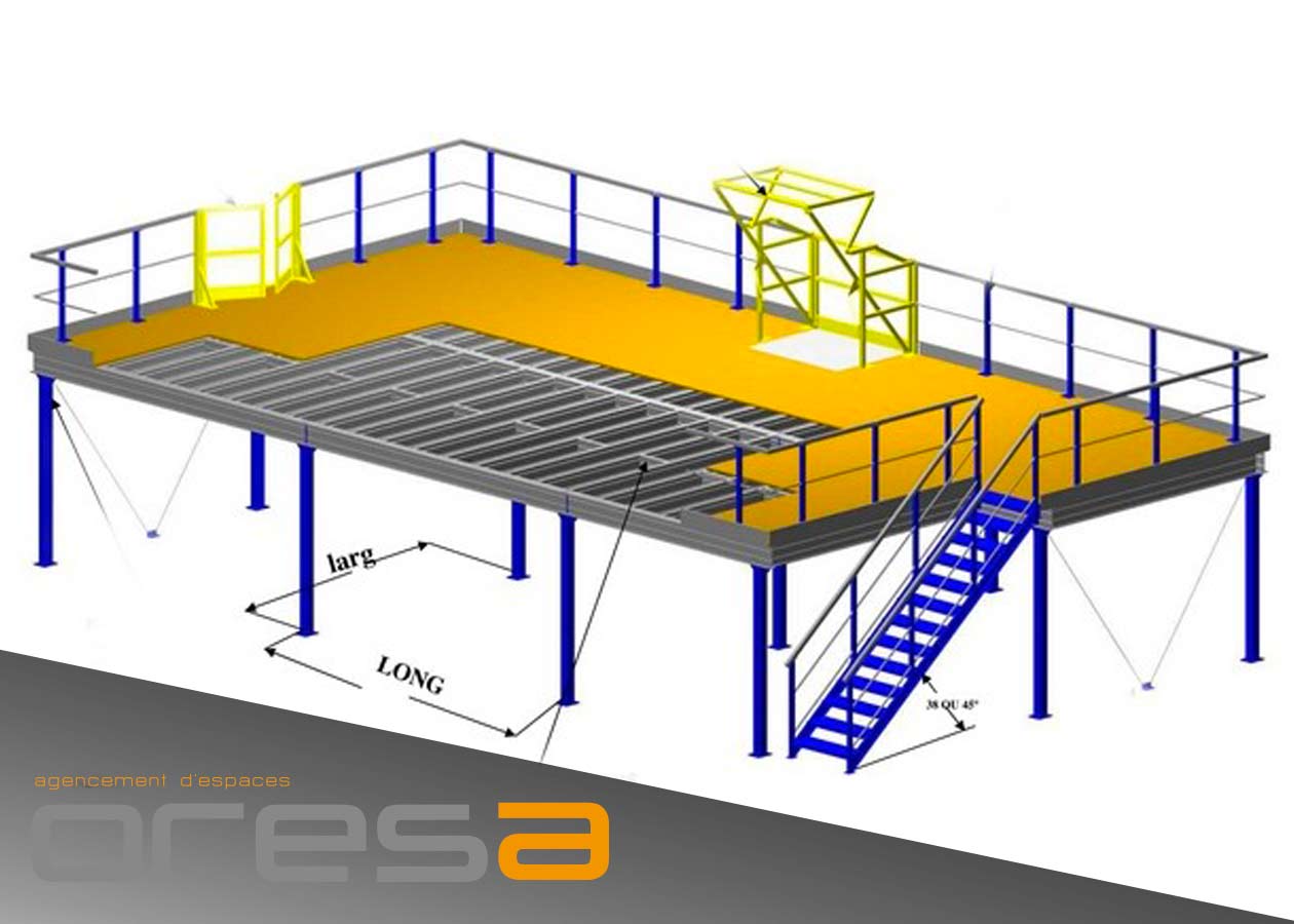 Plateformes de stockage sur poteaux - Oresa