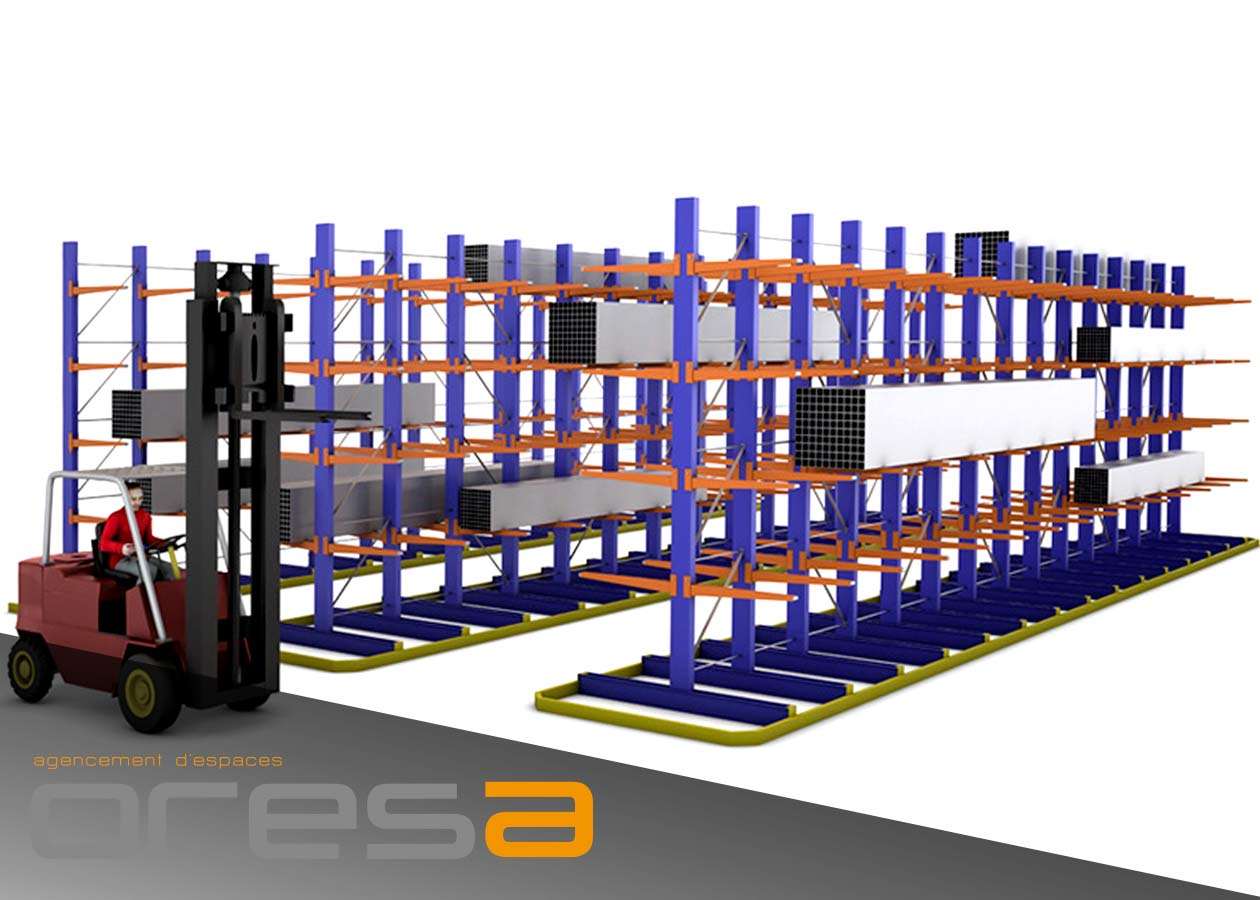 Cantilevers lourds - Rayonnage - Oresa