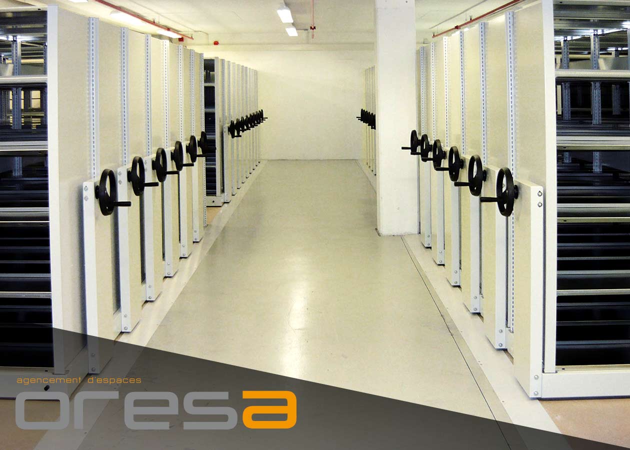 Rayonnage mobile - Rayonnage - Oresa