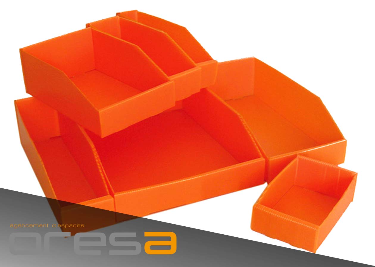 Bacs de rangement plastiques - Oresa