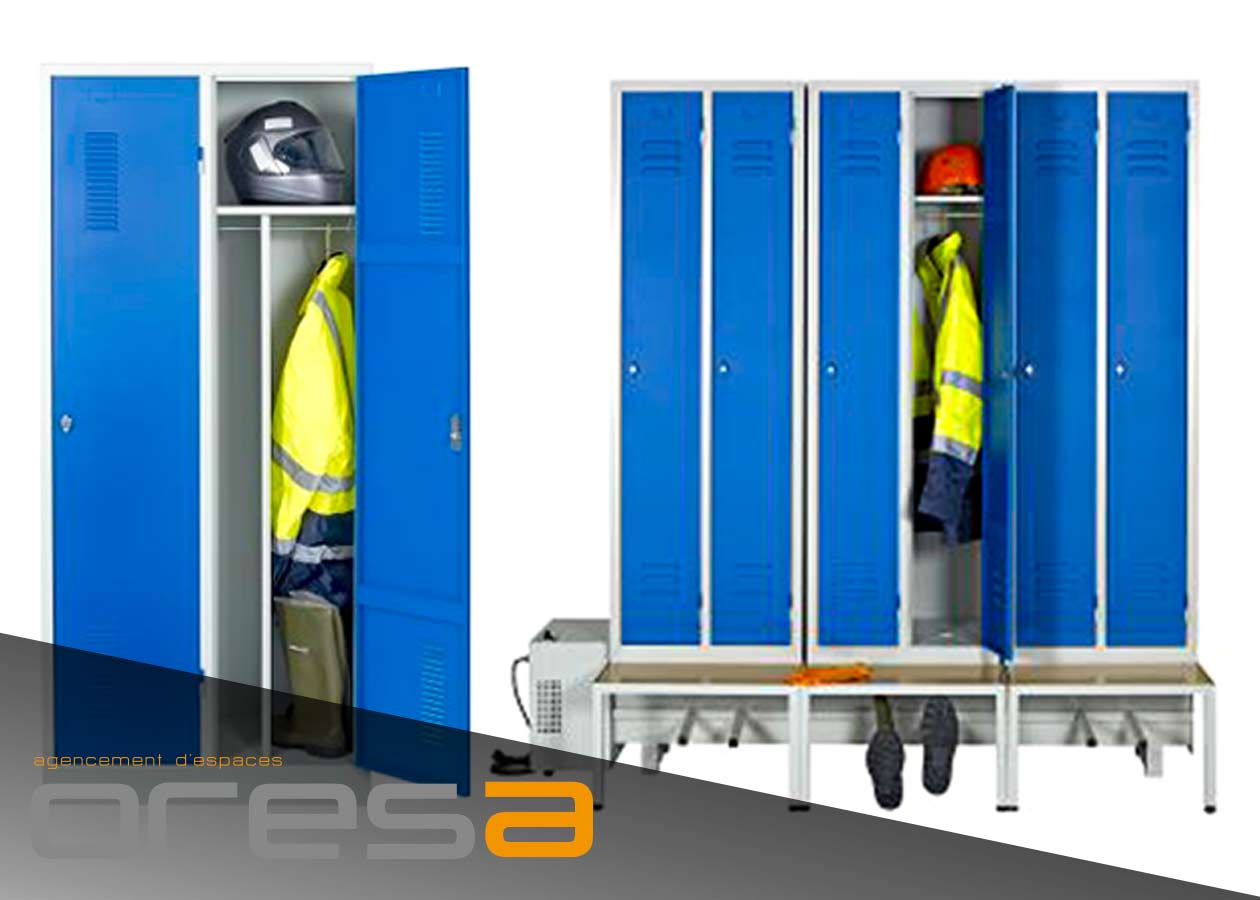 Vestiaires professionnels - Vestaires métalliques - Oresa